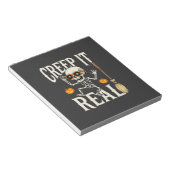 Bloc-note Drôle de squelette dansant Halloween Creep It Real (Incliné)