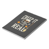 Bloc-note Drôle de squelette dansant Halloween Creep It Real (Tourné)