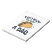 Bloc-note Drôle de Taco à propos de devenir un papa annonce (Tourné)