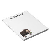 Bloc-note Drôle dessin animé de boeuf musqué (Incliné)