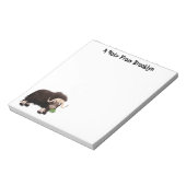 Bloc-note Drôle dessin animé de boeuf musqué (Tourné)