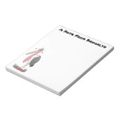 Bloc-note Drôle dessin animé de cigogne en marabou (Tourné)