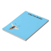 Bloc-note Drôle dessin animé de guêpe à cornet en colère (Tourné)