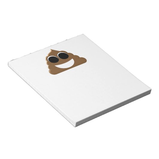 Bloc-note Drôle Emoji Poo (Incliné)
