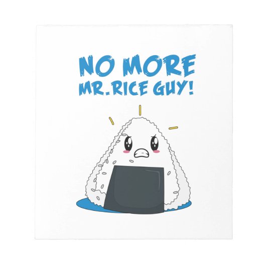 Bloc-note Drôle Fini le gars du riz (Devant)