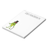 Bloc-note Drôle grenouille avec chapeau dessus dessin animé (Tourné)