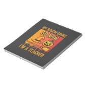 Bloc-note Drôle Halloween Professeur Mon Balai Cassa Concept (Tourné)