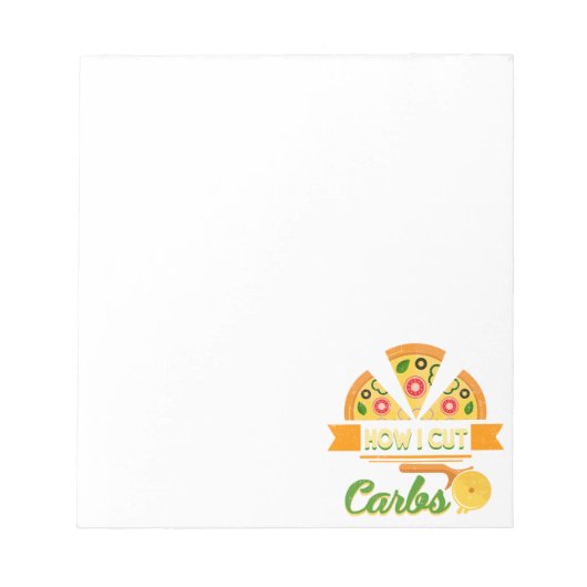 Bloc-note Drôle Humour de régime - Comment j'ai coupé des gl (Devant)