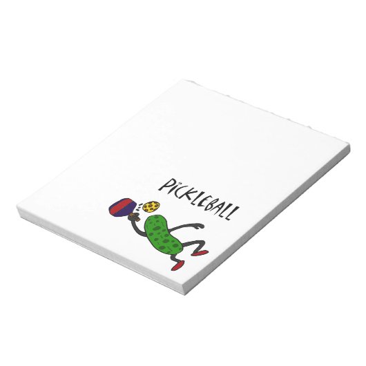 Bloc-note Drôle Leaping Pickle Jouer Pickleball (Tourné)