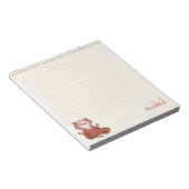 Bloc-note Drôle Méditation Chat Paix Aimer mignon Monogramme (Incliné)
