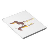 Bloc-note Drôle mignon dachshund pour parent chien long (Incliné)