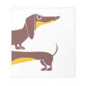 Bloc-note Drôle mignon dachshund pour parent chien long (Devant)