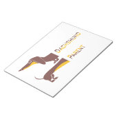 Bloc-note Drôle mignon dachshund pour parent chien long (Incliné)