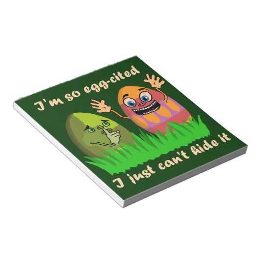 Bloc-note Drôle mignon OEufs de Pâques Dessin (Incliné)