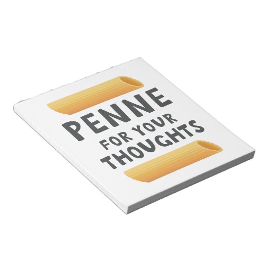 Bloc-note Drôle Pasta Pun (Incliné)