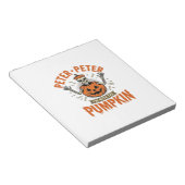 Bloc-note Drôle Peter Peter Citrouille Halloween Squelette C (Incliné)