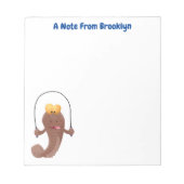 Bloc-note Drôle sauter boudskipper poisson dessin animé (Devant)