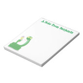 Bloc-note Drôle serpent vert avec caricature maraca (Tourné)