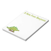 Bloc-note Drôle stegosaurus dinosaure dessin animé (Tourné)