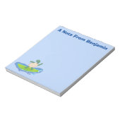 Bloc-note Drôle tortue vague de surf dessin animé (Tourné)