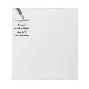 Bloc-note Drôle Travail Dire Drôle Citation Notes