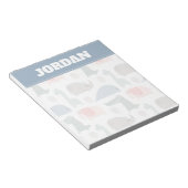 Bloc-note Drôle Visage mignon Doodle Motif animal (Incliné)