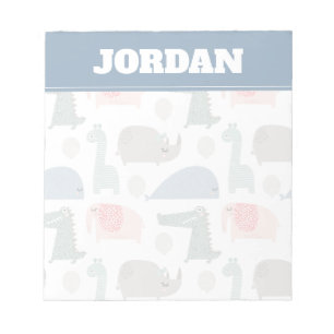 Bloc-note Drôle Visage mignon Doodle Motif animal