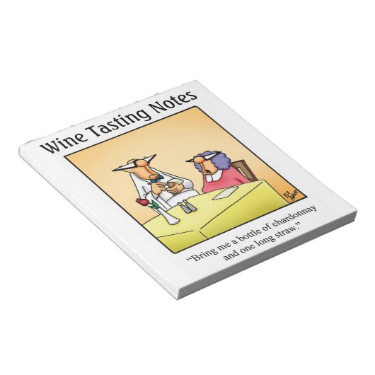 Bloc-note Drôle Wine Journal "Spectickles" Cadeau (Incliné)