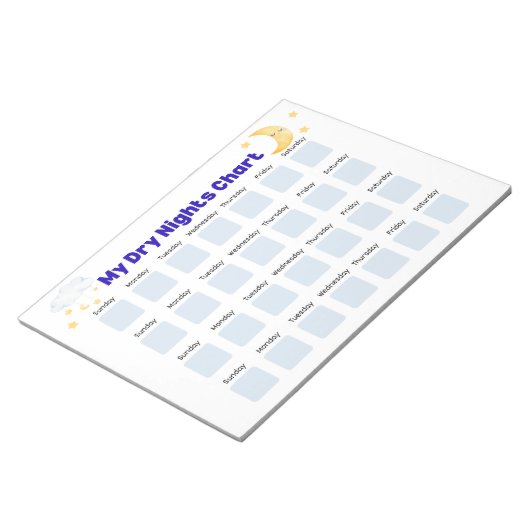 Bloc-note Dry Nights Sticker Chart: Bedwetting Tracker, Pott (Incliné)