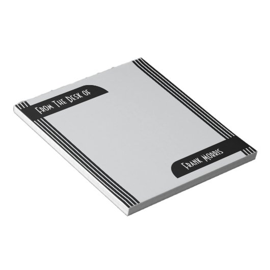 Bloc-note Du Bureau Art Déco Moderne (Incliné)