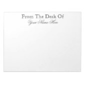 BLOC-NOTE DU BUREAU DE (Devant)