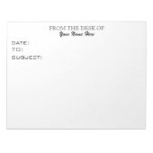 BLOC-NOTE DU BUREAU DE (Devant)