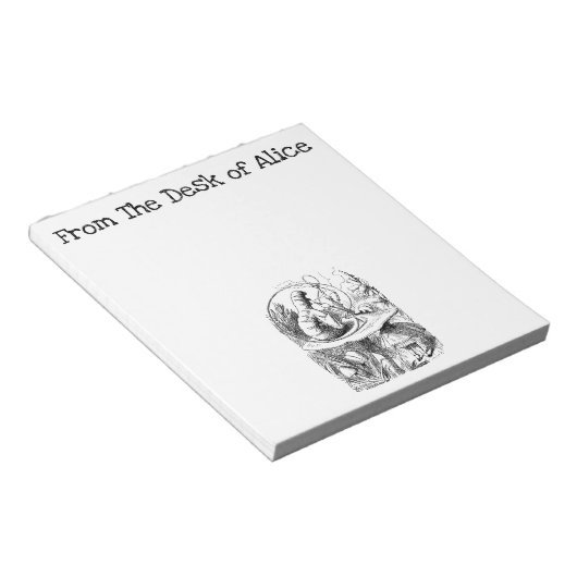 Bloc-note Du bureau de, Alice et la Caterpillar (Incliné)