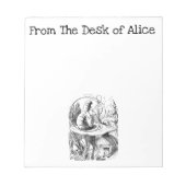 Bloc-note Du bureau de, Alice et la Caterpillar (Devant)