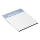 Bloc-note Du Bureau de Bébé Bleu et Blanc (Incliné)