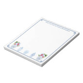 Bloc-note Du Bureau De | Chinoiserie Chic Rouge Blanc Bleu (Tourné)