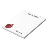 Bloc-note Du Bureau de l'enseignant Rouge Sequin Apple Simpl (Tourné)