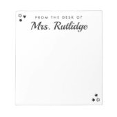 Bloc-note Du bureau de - Little Black Stars (Devant)