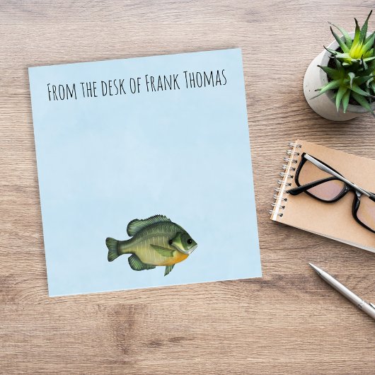 Bloc-note Du Bureau De Pêche Personnalisé