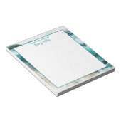 Bloc-note Du bureau de | Vagues océaniques personnalisées (Incliné)