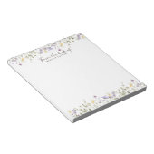 Bloc-note Du bureau des fleurs sauvages rustiques (Incliné)