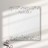 Bloc-note Du bureau des fleurs sauvages rustiques