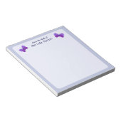 Bloc-note Du Bureau Des Papillons Violets (Incliné)