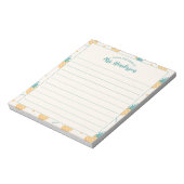 Bloc-note Du Bureau Du Mignonne Motif D'Ananas Fille (Tourné)