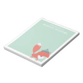 Bloc-note Du Bureau Du Nom Renard D'Hiver (Tourné)