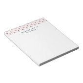 Bloc-note Du bureau du Tearaway à motif fraise (Incliné)
