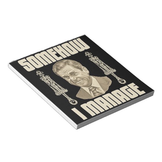 Bloc-note D'une manière ou d'une autre, je gère (Incliné)