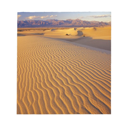 Bloc-note Dunes de sable de Mesquite Flat à Death Valley (Devant)