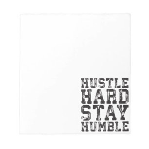 Bloc-note Dur, Restez Humble - Mots Inspirants