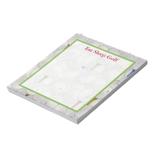 Bloc-note Eat Sleep Golf (Tourné)